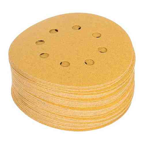 Наименование Абразив Mirka Gold, диски 125 мм, 8 отверстий, зерно P 180, 50 шт./уп