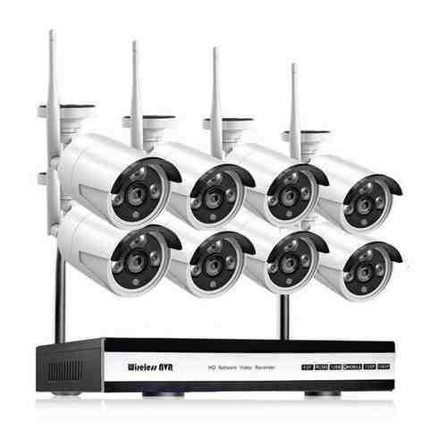 Okta Vision Cloud-01-8 - Облачный комплект беспроводного видеонаблюдения на 8 камер - комплект видеонаблюдения на 8 уличные ка в подарочной упаковке