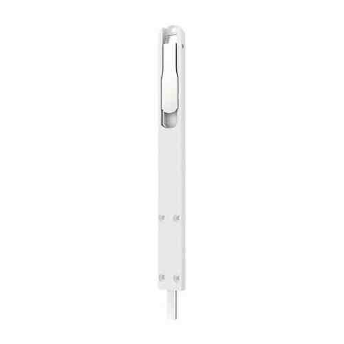 Шпингалет для алюминиевых дверей, MEDOS, длина 225/25мм, с крепежом (белый)