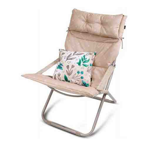 Складное садовое кресло шезлонг для дома и дачи, для рыбалки и комфортного отдыха на природе INHHK6/BL