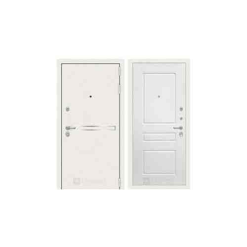Входная металлическая дверь Лабиринт Лайн WHITE 03 Белый софт
