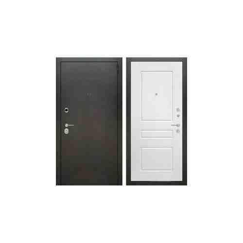 Входная металлическая дверь Лабиринт Сильвер 03 Белый софт